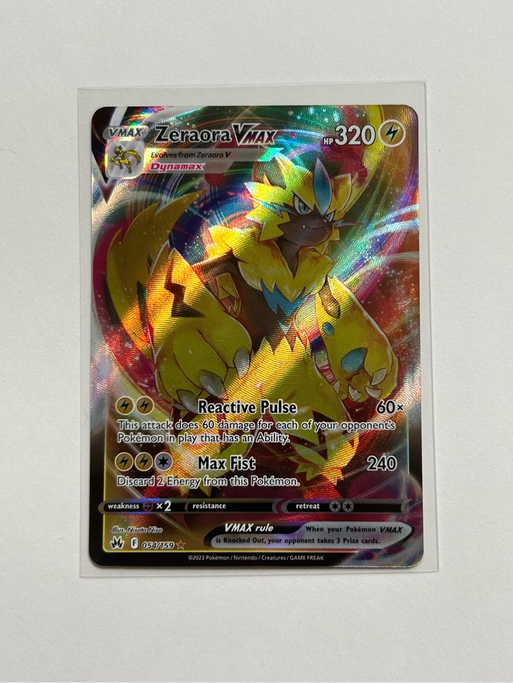 Zeraora VMax Pokémon Card